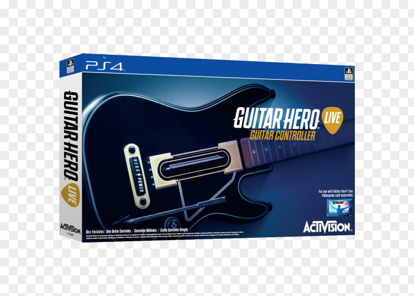Guitar Hero Live 5 Controller Power Gig: Rise Of The SixString World Tour PNG