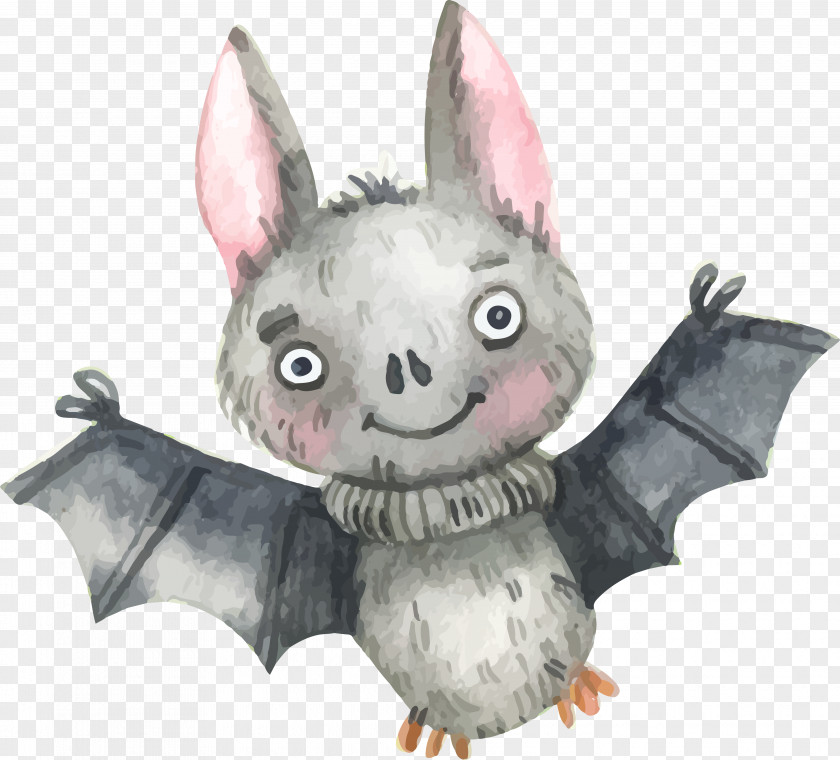 Lovely Gray Bat Halloween Card Perfect Days Holiday PNG