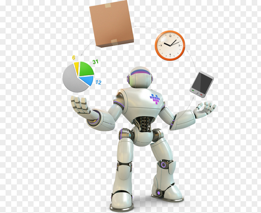 Robot Human Behavior Figurine PNG