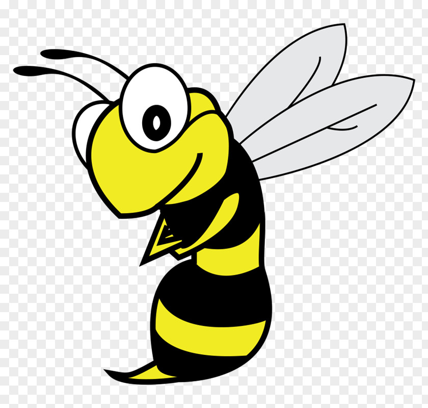 Bee Honey Cartoon White Clip Art PNG