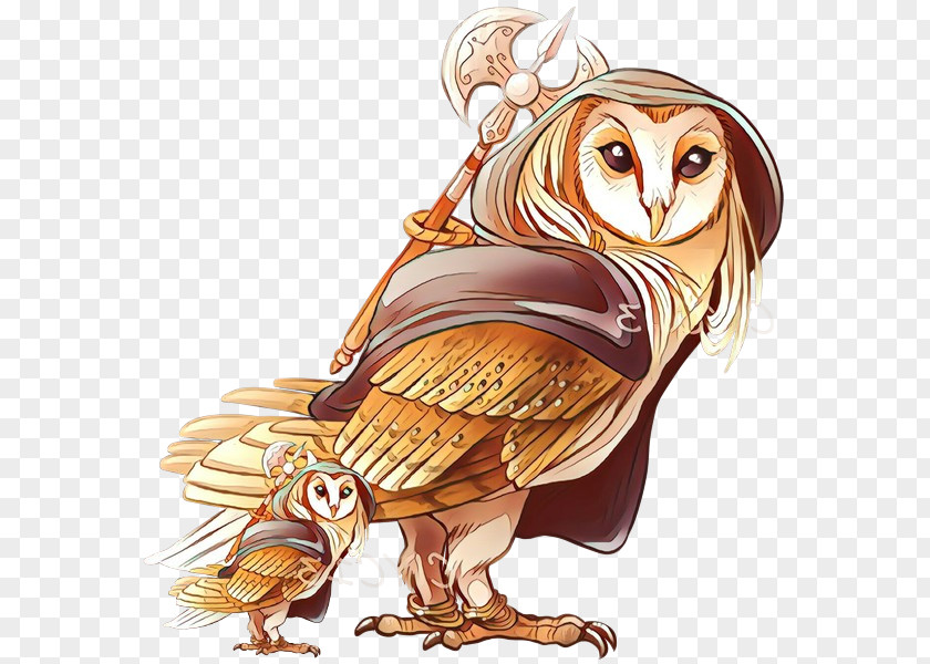 Falconiformes Barn Owl Bird Of Prey Cartoon Mythology PNG