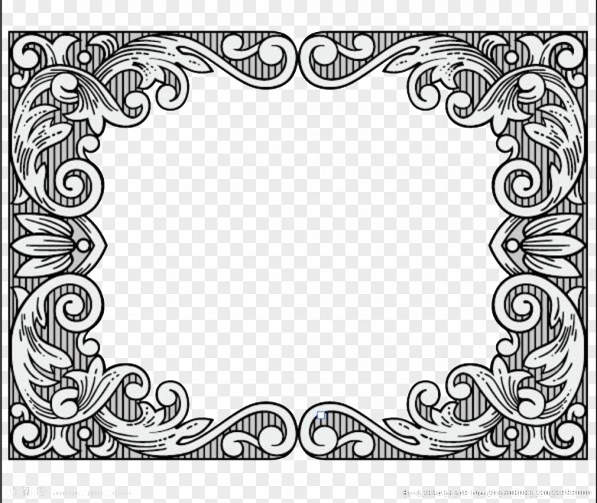 Beautiful Border Download Black And White PNG