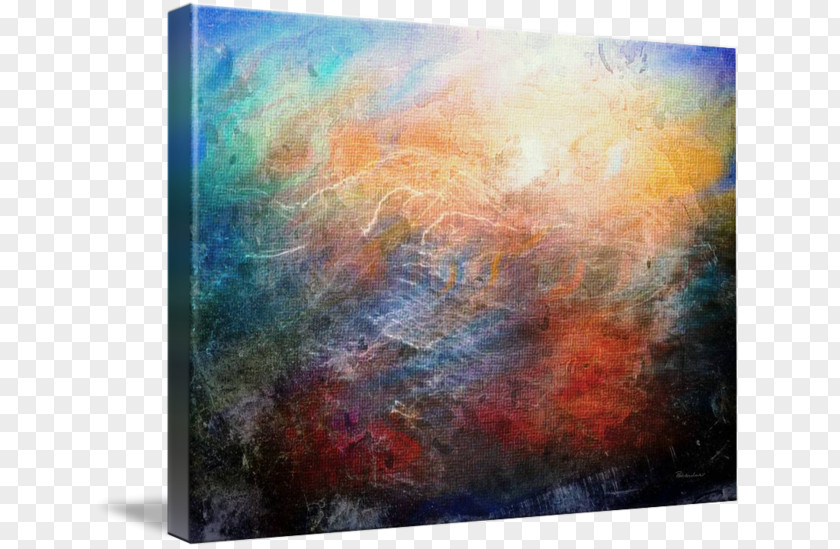 Digital Watercolor Painting Abstract Art Acrylic Paint PNG