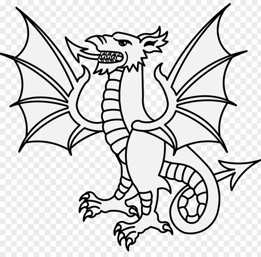 Dragon Clip Art Heraldry Wyvern Stencil Designs PNG