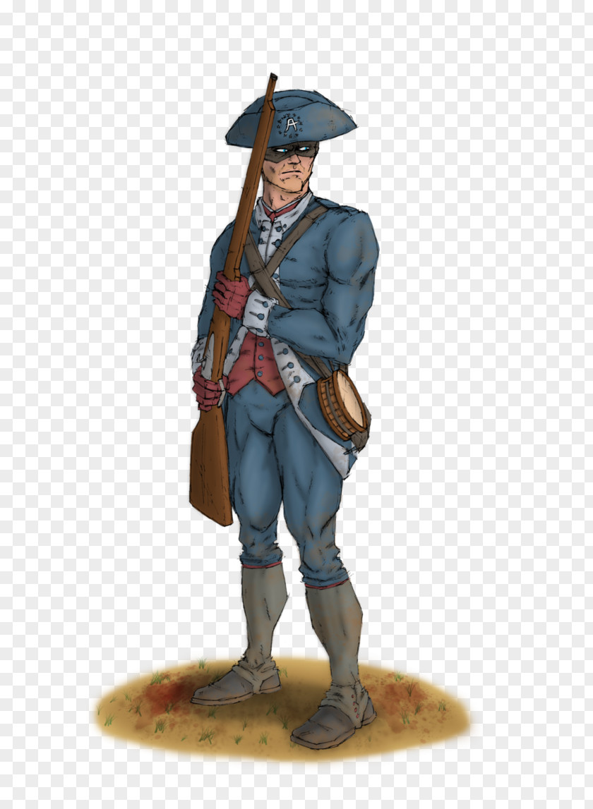 Revolutionary War Infantry Grenadier Militia Fusilier Figurine PNG