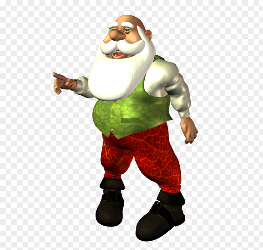 Claus Santa Garden Gnome Costume Mascot Christmas Ornament PNG