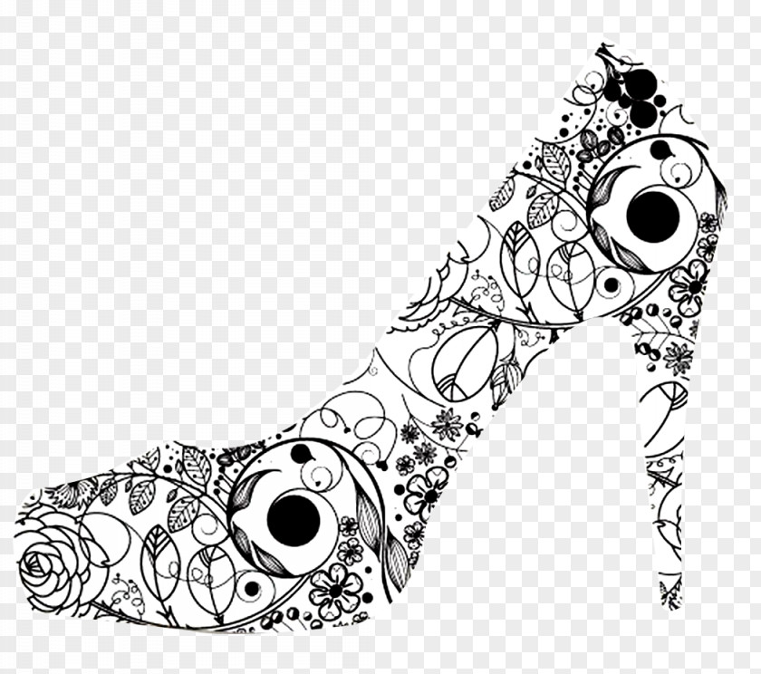 Hand-painted Heels High-heeled Footwear Shoe Handbag Illustration PNG