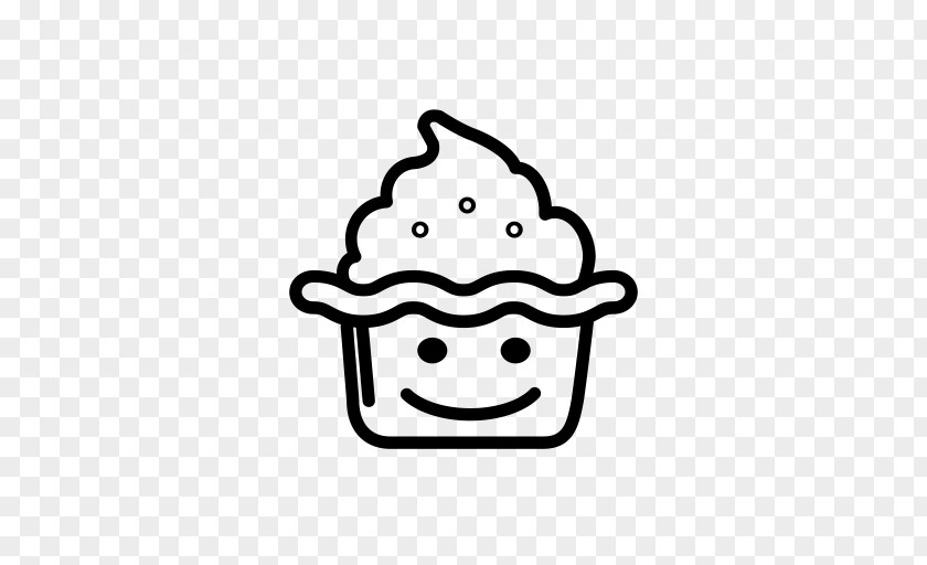 Smiley Cupcake Chocolate Ice Cream Frosting & Icing PNG