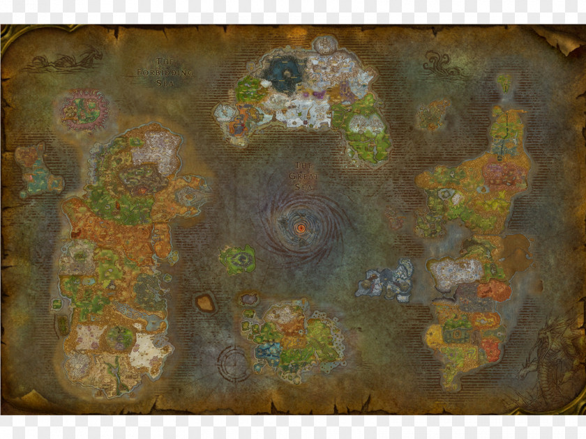 Treasure Map World Of Warcraft: Legion Cataclysm Azeroth Video Game WoWWiki PNG