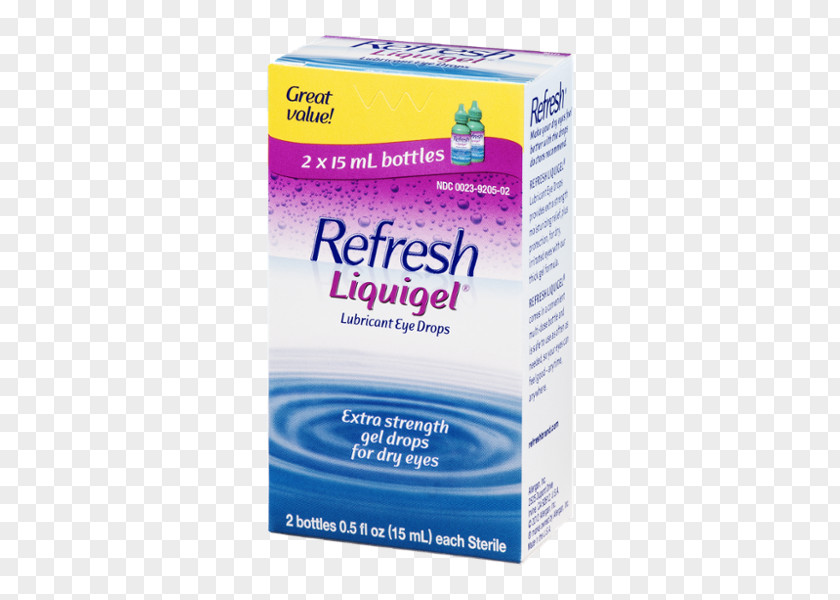 Water Refresh Tears Plus Liquigel Eye Drops & Lubricants Milliliter PNG