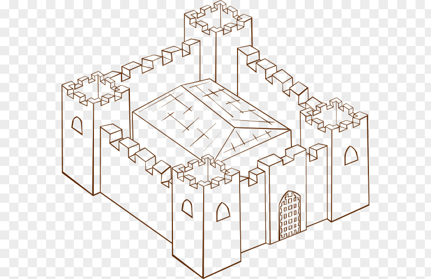 Fortress Cliparts Team 2 Coloring Book Building Fortification Clip Art PNG