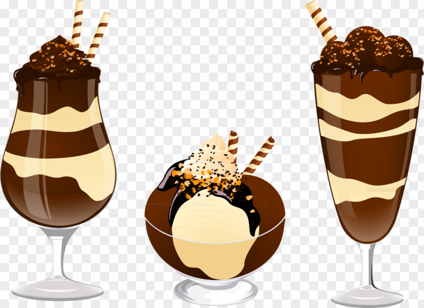 Hand-painted Chocolate Ice Cream Lollipop Stick Candy PNG