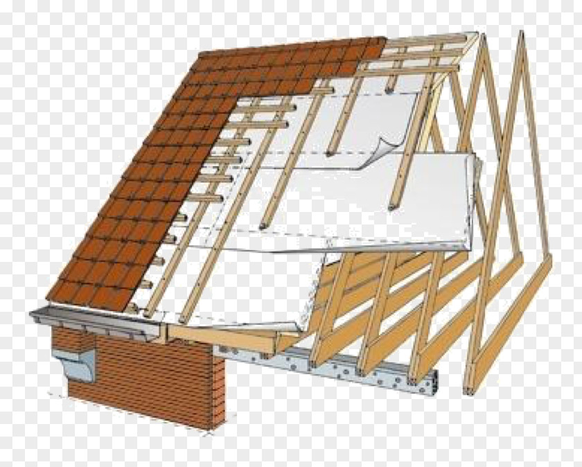 House Domestic Roof Construction Shingle Flat Aislante Térmico PNG
