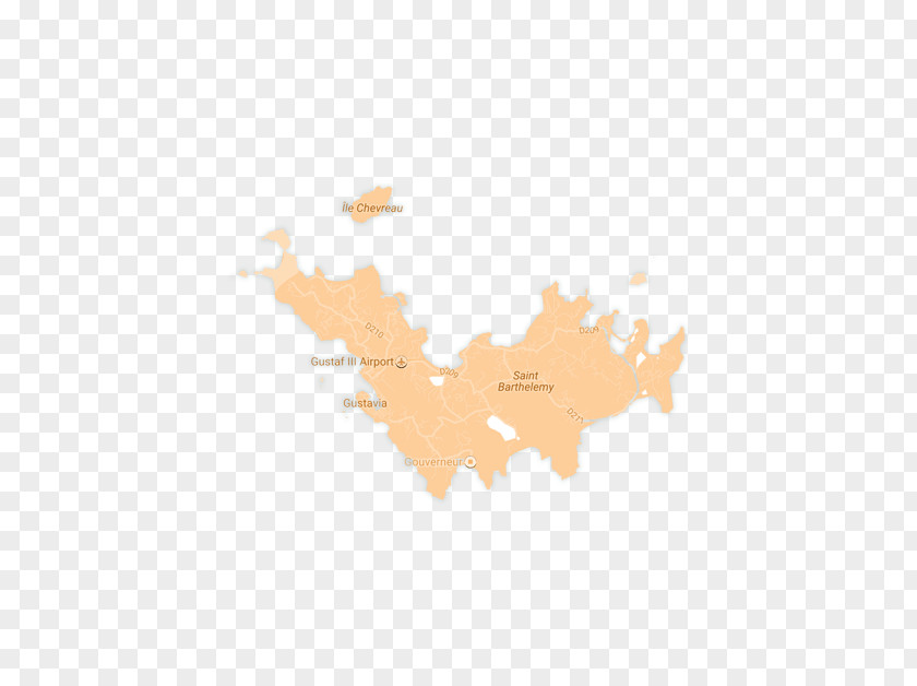 Map Saint Barthélemy Caribbean PNG