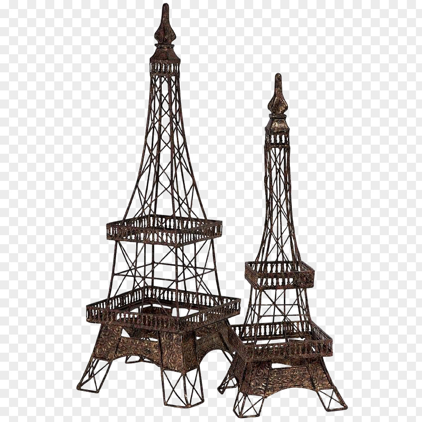 Paris Eiffel Tower Statue Of Liberty Wall Decal PNG