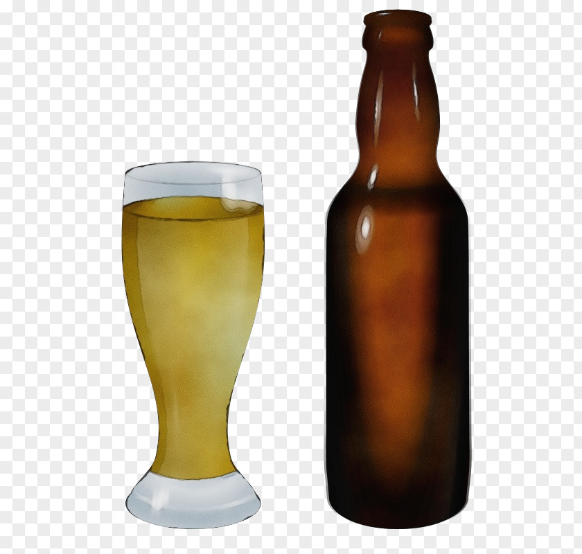 Bottle Glass Beer Drink PNG