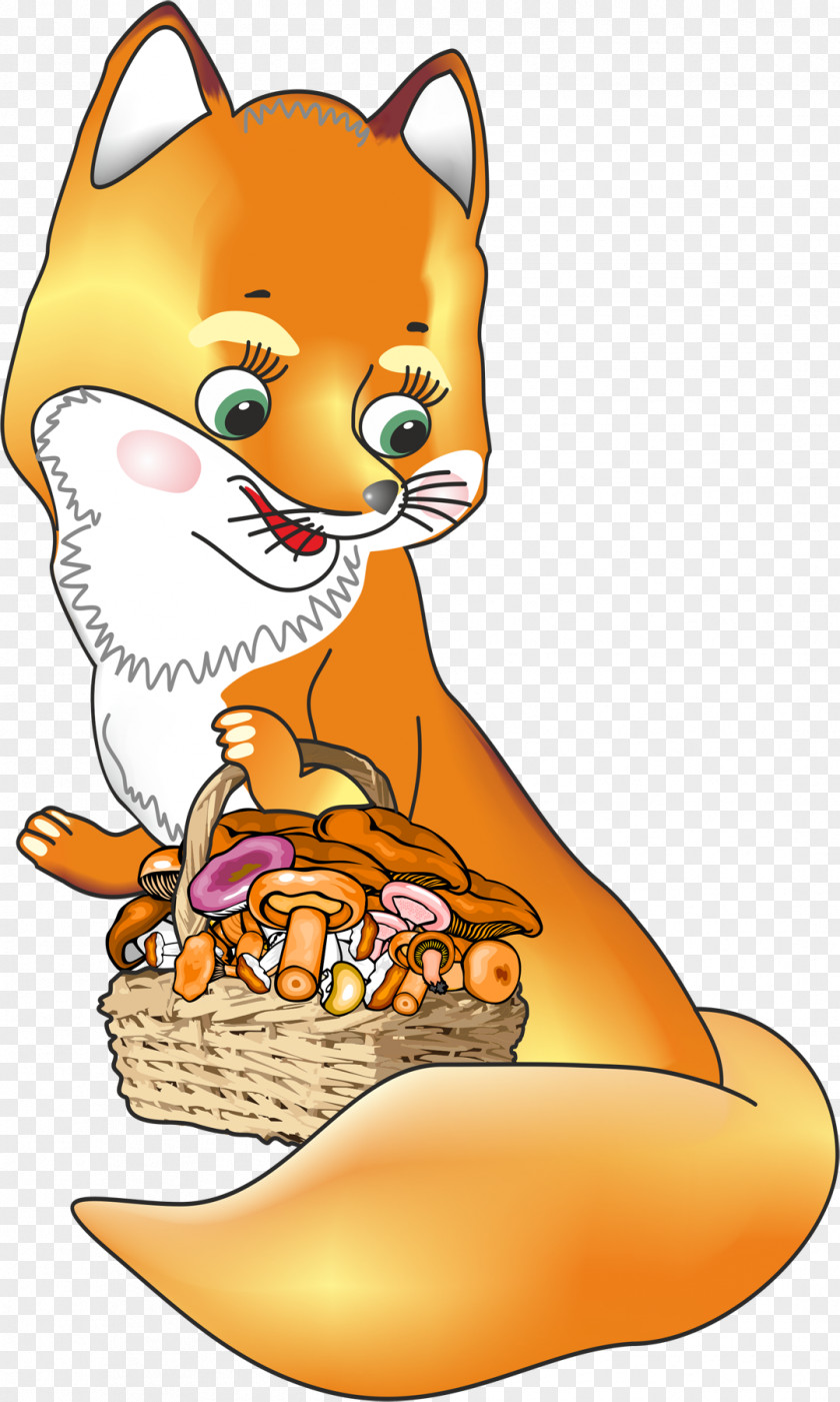 Cartoon Fox Whiskers Kitten Chanterelle Clip Art PNG