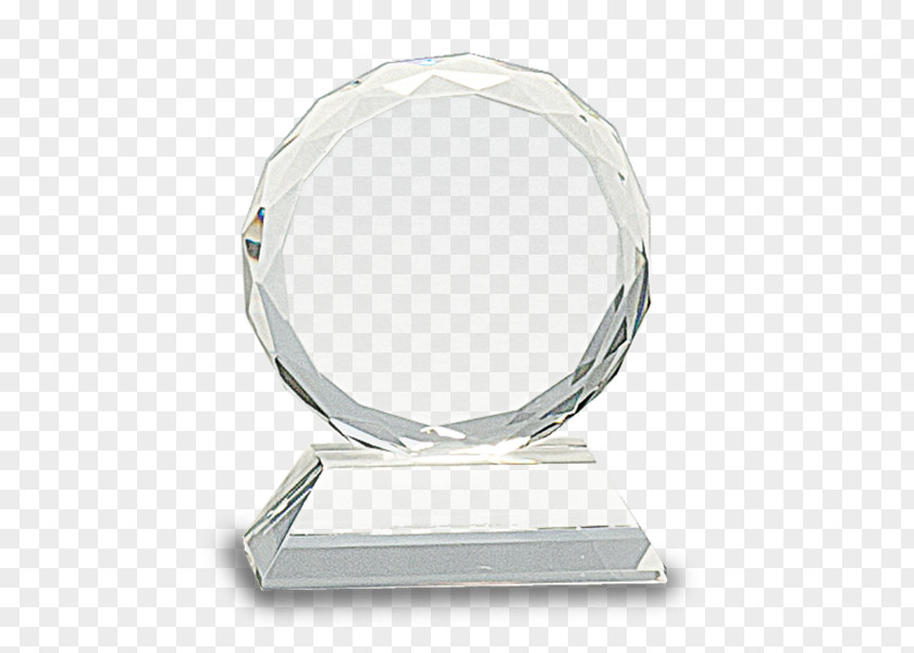 Glass Crystal Award Facet Engraving PNG