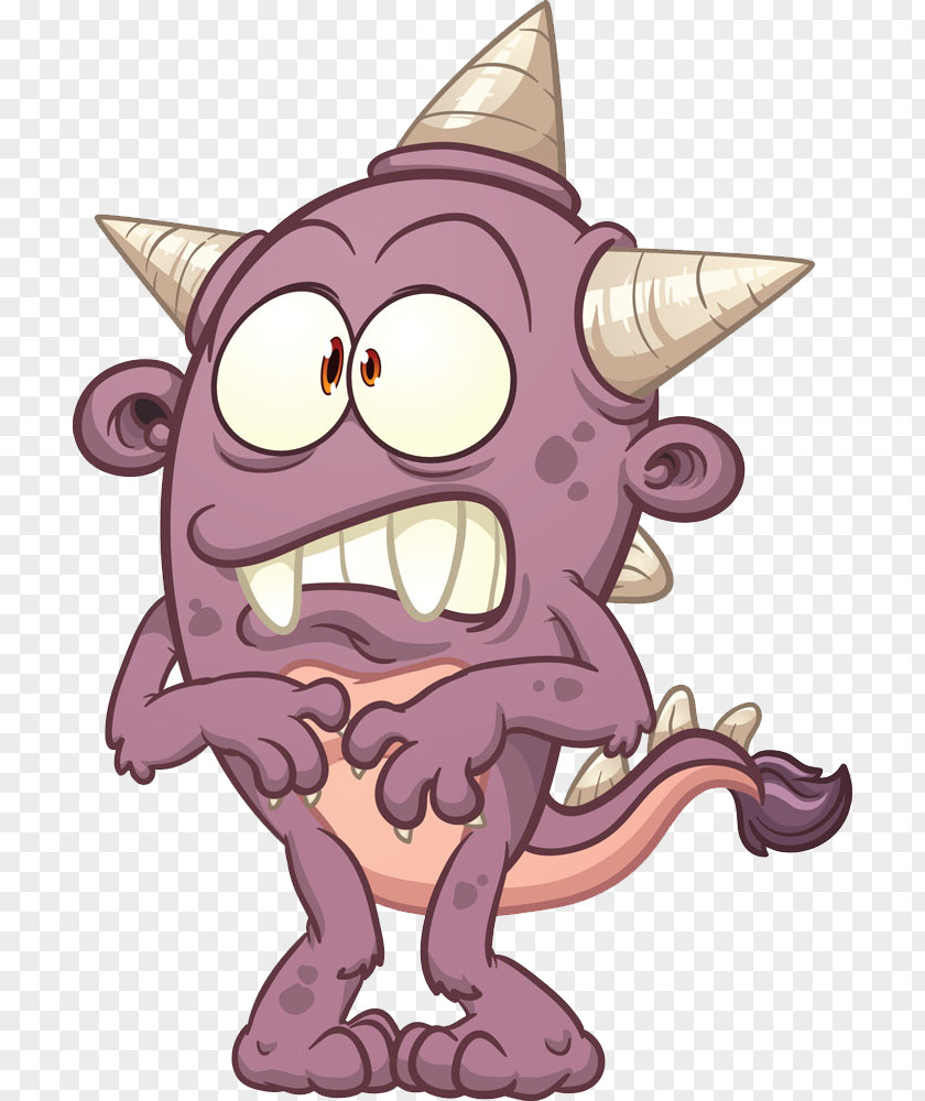 This Monster Is Not Terrible Cartoon Illustration PNG