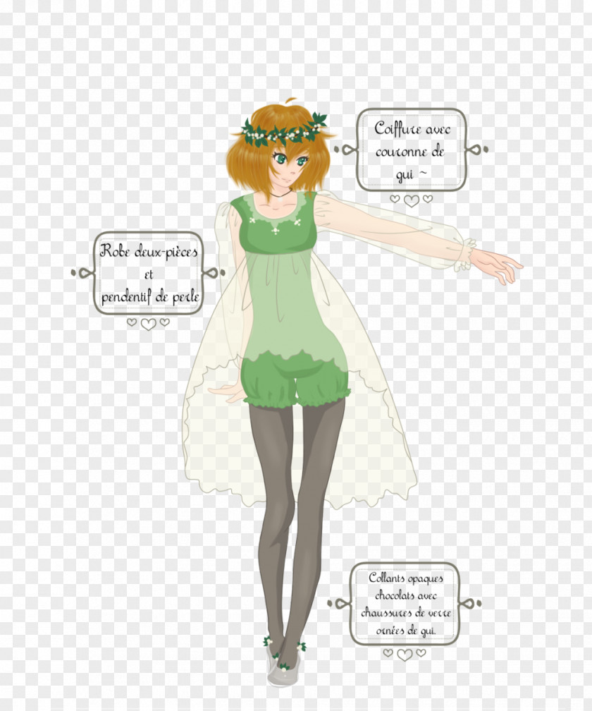Concours Cartoon Green Costume Shoulder PNG