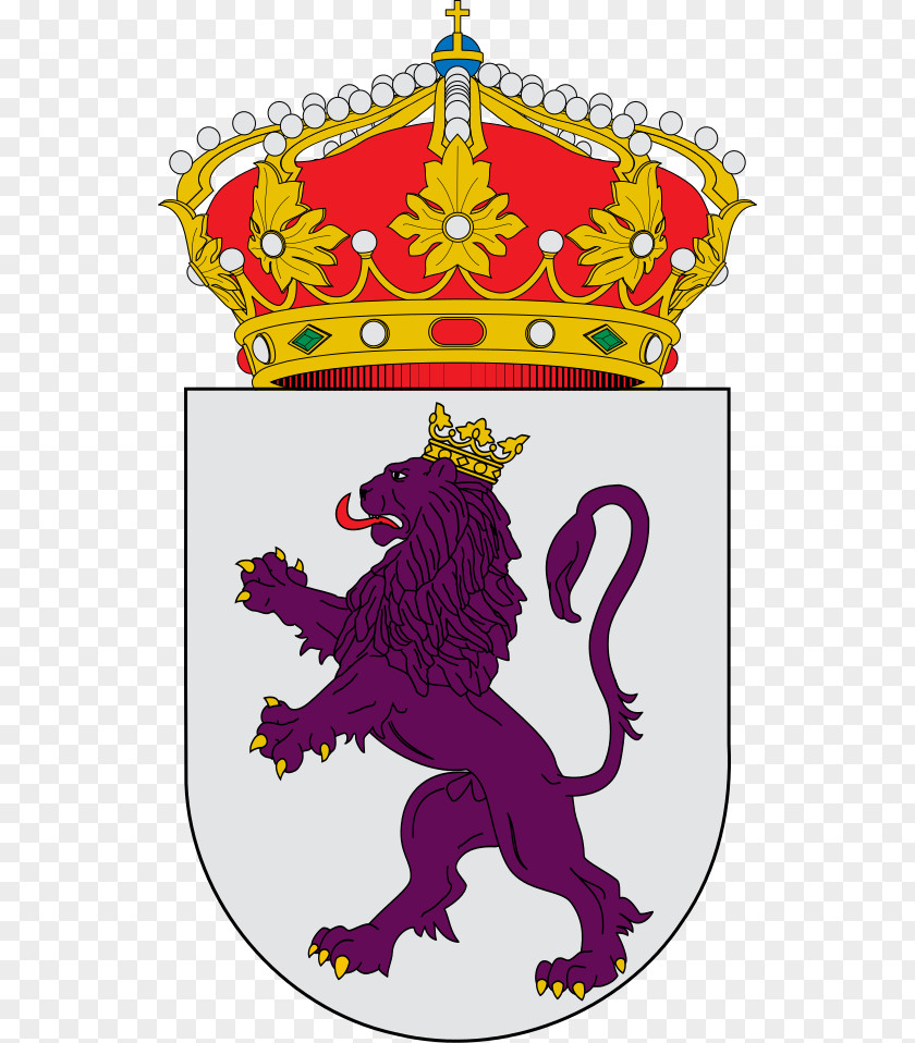 Leon Escutcheon Higuera De Vargas Coat Of Arms Spain Crest PNG