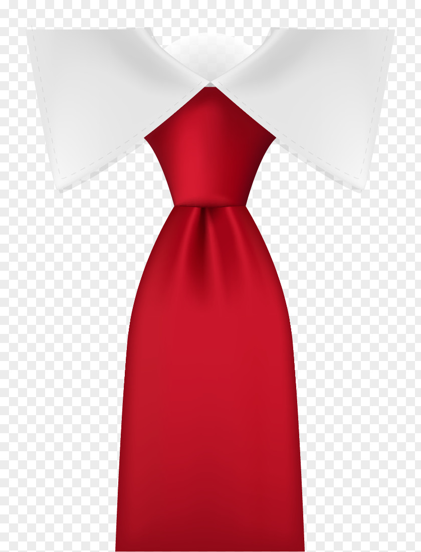 Vector Tie Necktie Satin Red PNG