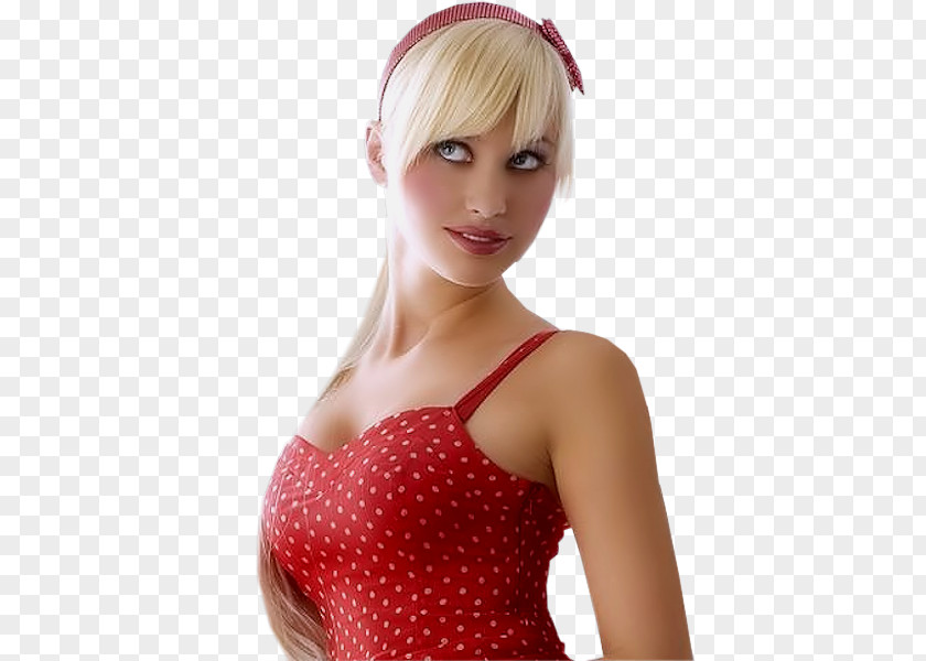 Dress Polka Dot Blond Clothing Desktop Wallpaper PNG
