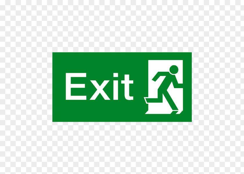 Exit Sign Emergency Building Signage Safety PNG
