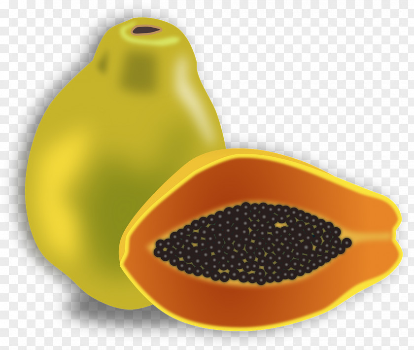 Fresh Papaya Fruit Food Clip Art PNG