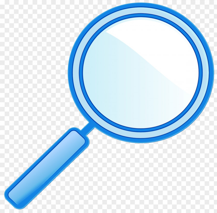Magnifier Blue Magnifying Glass Cartoon PNG