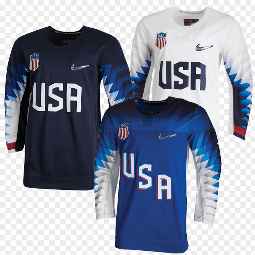 Promotional Price 2018 Winter Olympics United States National Men's Hockey Team Ice At The Olympic Games Canada Jersey PNG