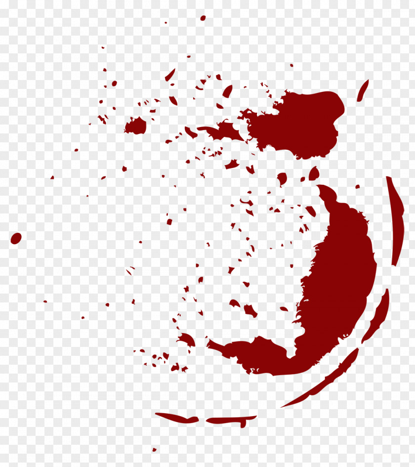 Red Blood And Trace Computer File PNG