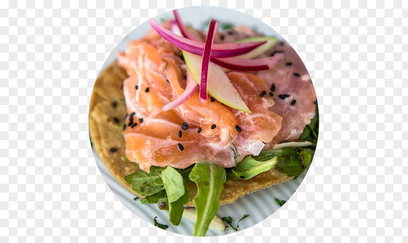 Vegetable Sashimi Tostada Smoked Salmon Ceviche Carpaccio PNG