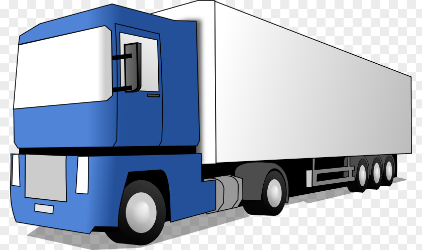 Freight Transport Trailer Truck Car PNG