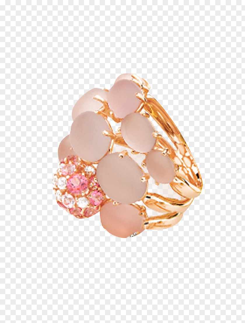 Gemstone Body Jewellery Peach PNG