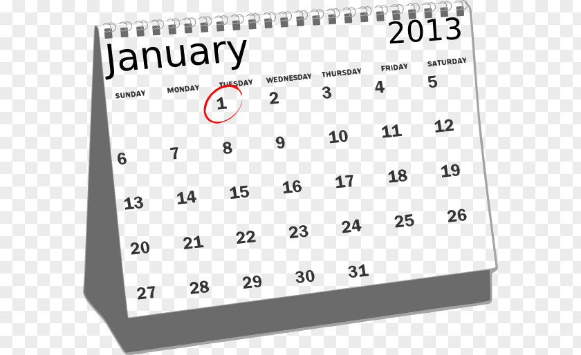 Monday Calendar Cliparts December Clip Art PNG
