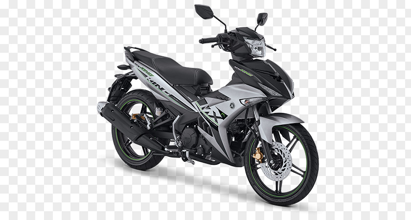 Background Abu Merah Yamaha T-150 PT. Indonesia Motor Manufacturing Motorcycle Silver Underbone PNG