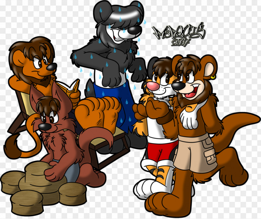 Bear Cat Character Dog PNG