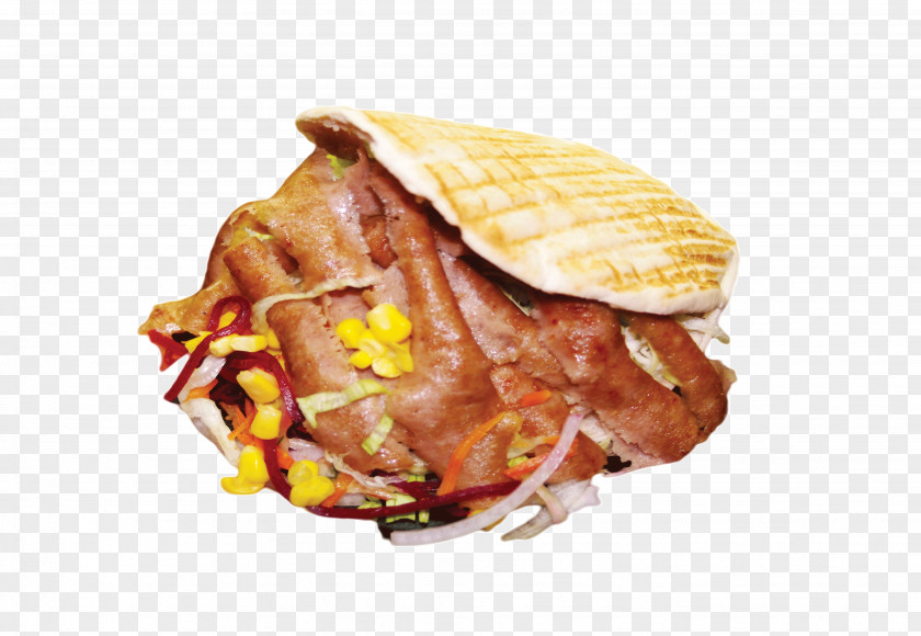 Chicken Breakfast Sandwich Fast Food Doner Kebab Roast PNG