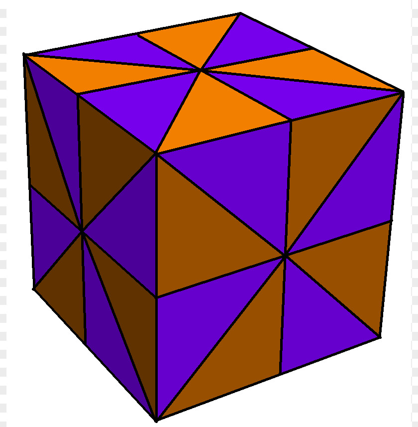 Cube Disdyakis Dodecahedron Symmetry Rhombic PNG