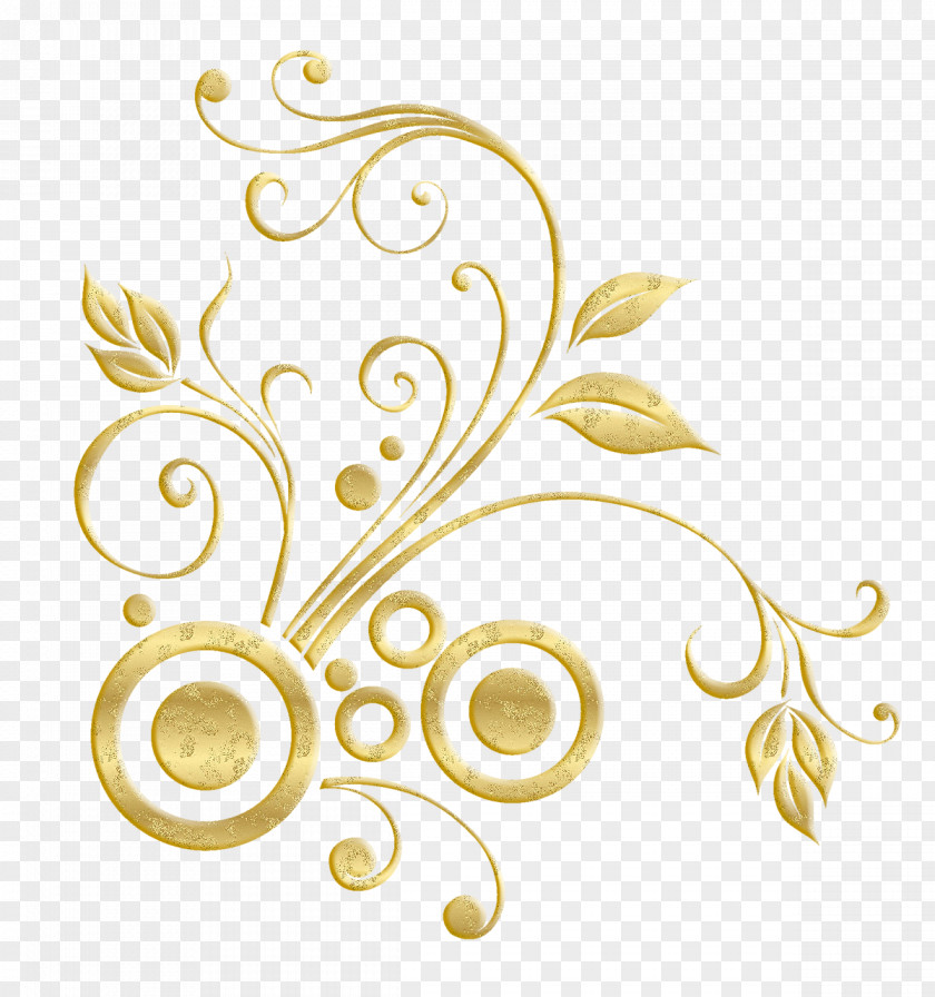 Gold Plant Pattern PNG plant pattern clipart PNG