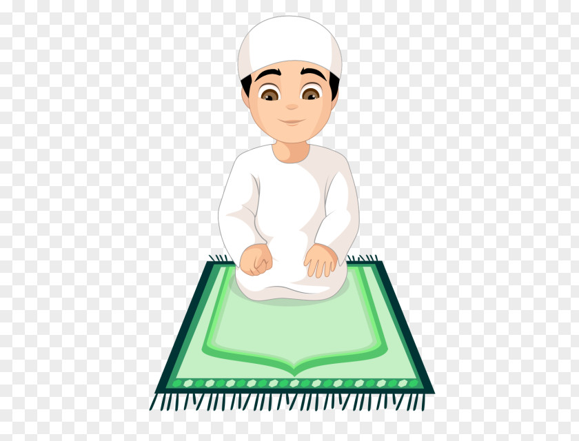 Muslim Prayer Salah Tashahhud Clip Art PNG