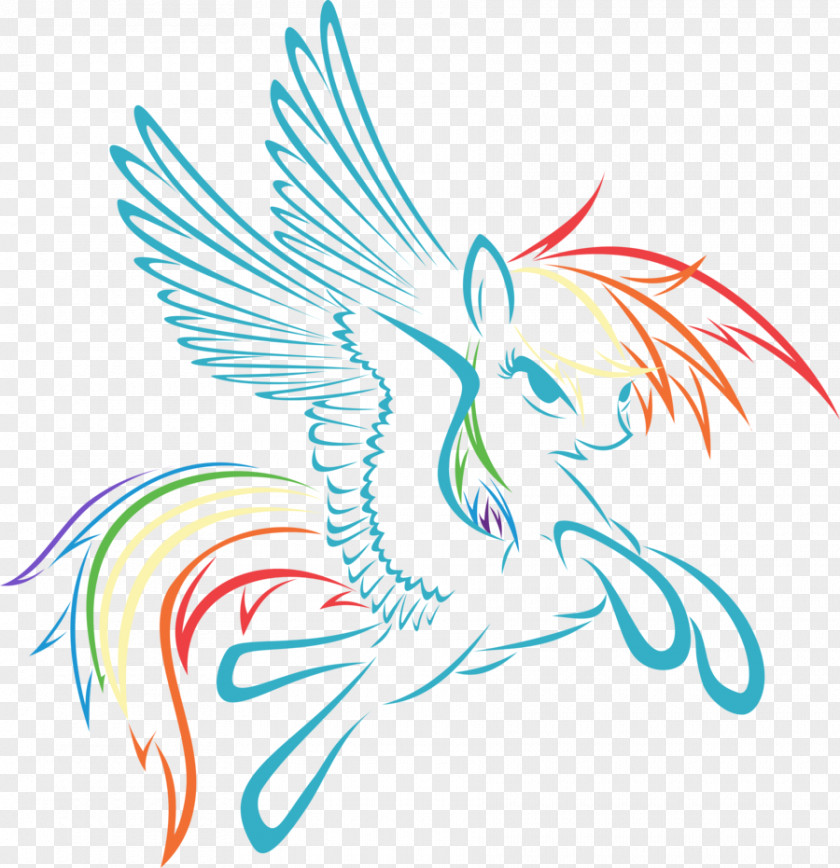 Pegasus Outline Rainbow Dash Twilight Sparkle Line Art DeviantArt PNG