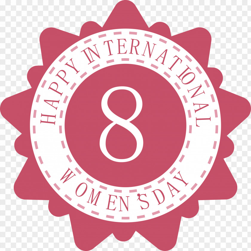 Women's Day Label Design International Womens Woman Pink PNG