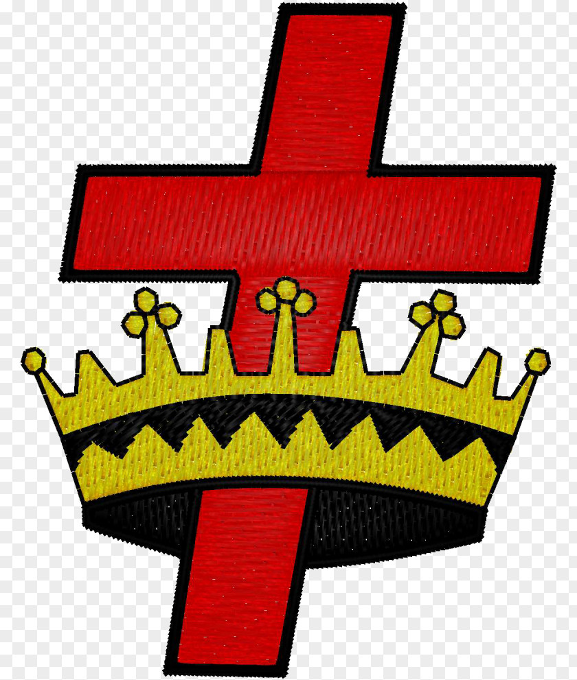 Red-crowned York Rite Cross And Crown Freemasonry Knights Templar PNG