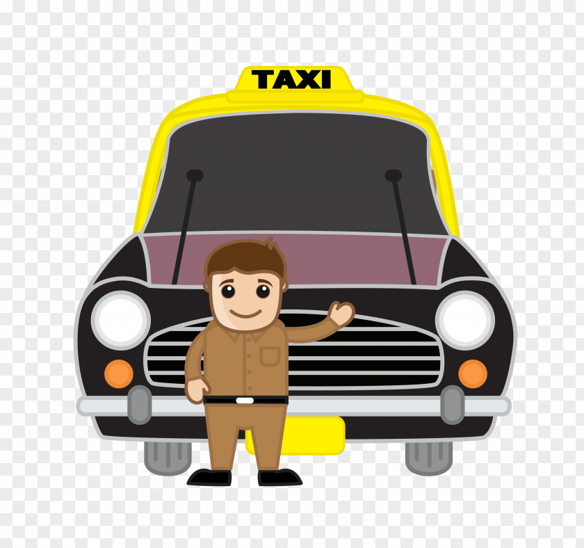 Cartoon Taxi Driver India PNG