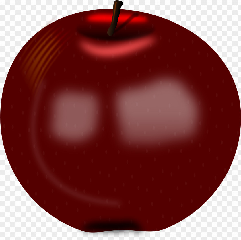 Crystal Apple Red Food Fruit PNG