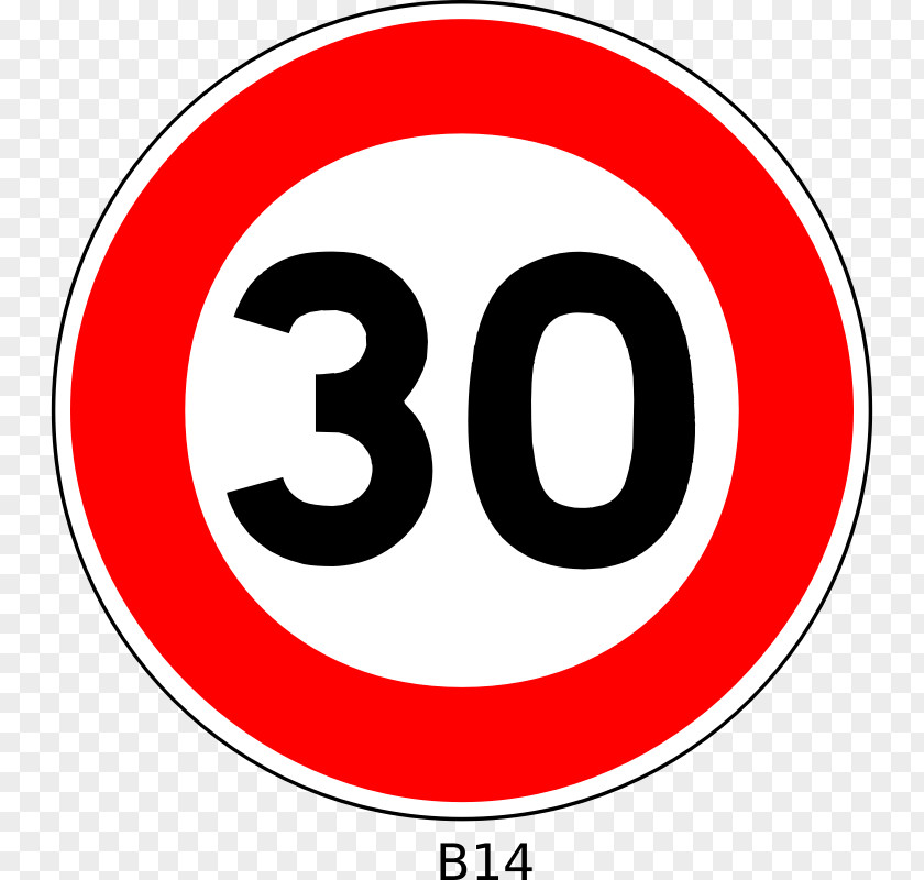 Number Thirty Cliparts Traffic Sign 30 Km/h Zone Speed Limit Clip Art PNG