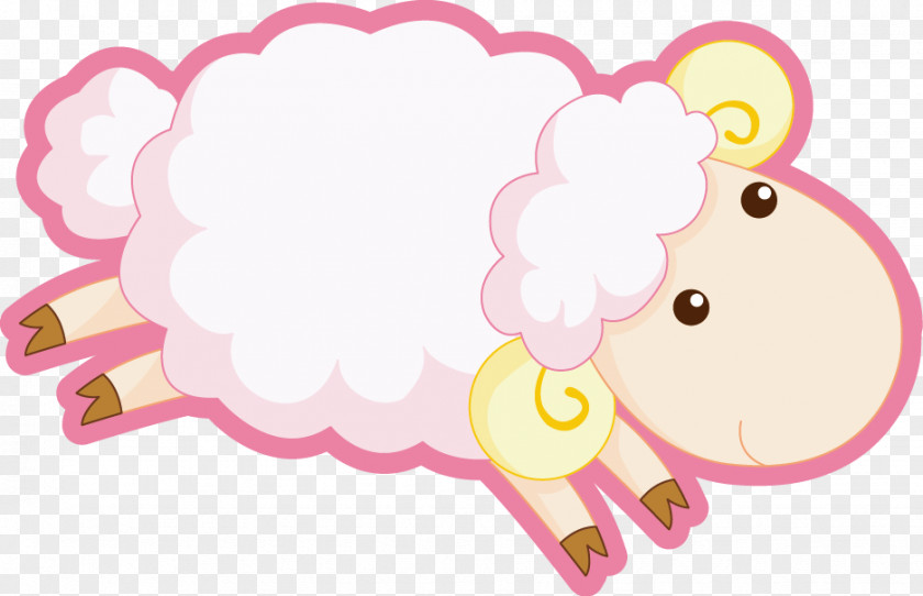 Sheep Vector Counting Cartoon Clip Art PNG