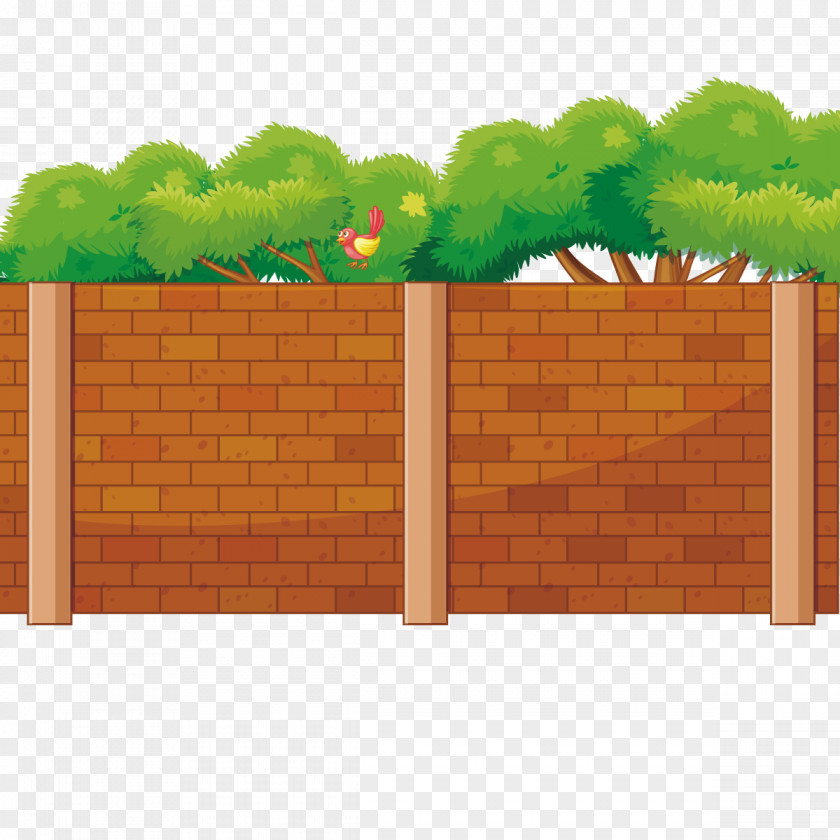 Vector Orange Wall Euclidean Fence PNG